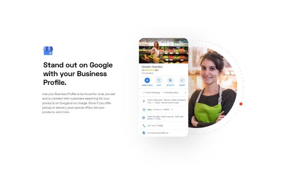 Female with google my business profile